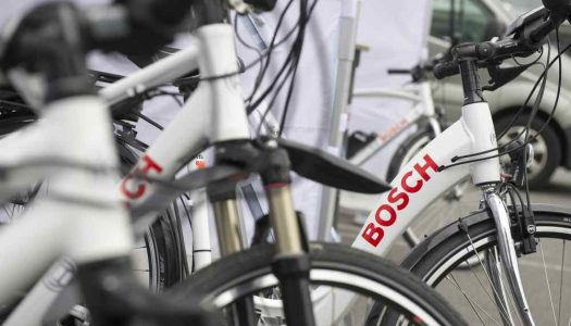 Bosch E-Bike Test-Parcour im Stuttgarter Schlossgarten am Tag der Deutschen Einheit