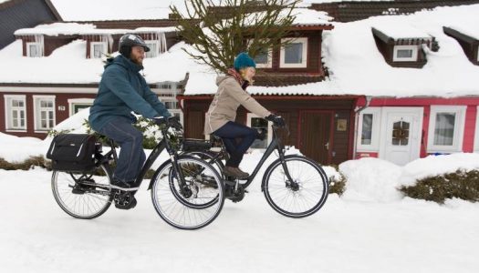 Mit dem E-Bike sicher auf Schnee und Eis