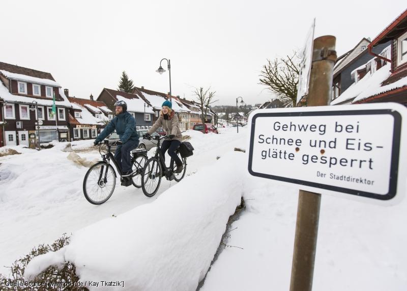 Mit dem E-Bike sicher auf Schnee und Eis - Pedelecs und E-Bikes