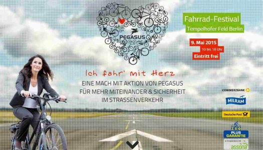 Für mehr Rücksicht: Pegasus E-Bikes mit Fahrradfest in Berlin