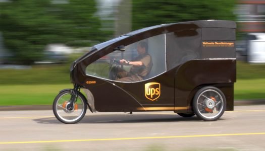 UPS testet Auslieferung mit E-Lastenrad in Basel