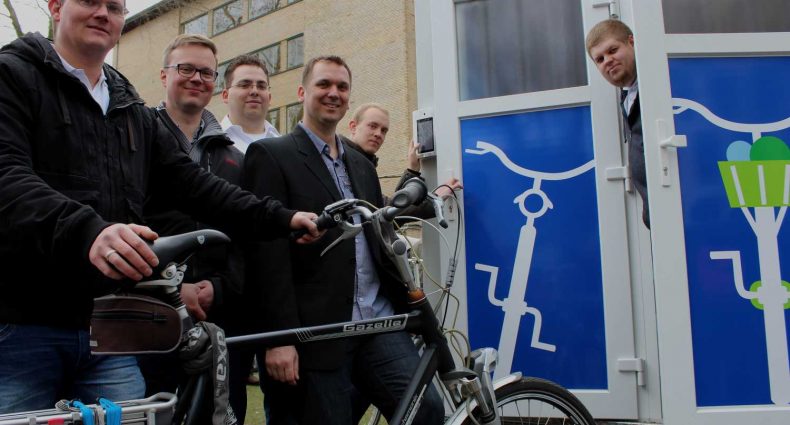 Mobile und autarke E-Bike-Garage
