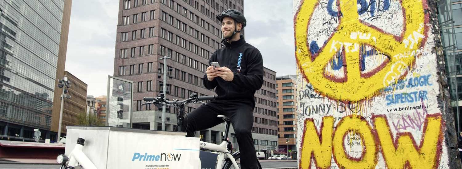 Amazon PrimeNow eBike Lieferung