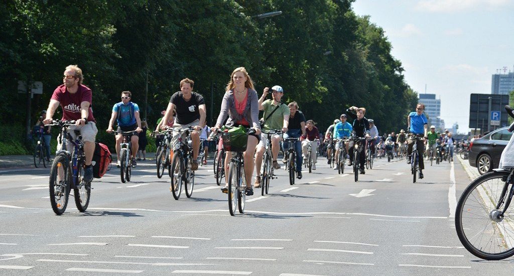Fahrrad-Demos in Berlin