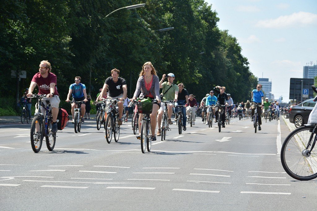 Fahrrad-Demos in Berlin