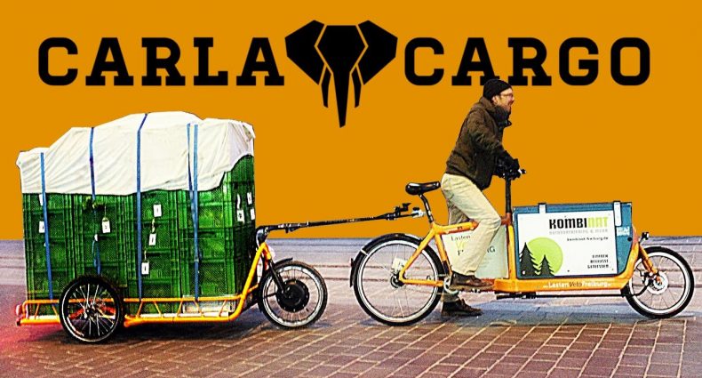 Carla Cargo Fahrradanhänger mit E-Antrieb