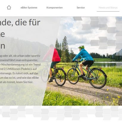 Neuer Webauftritt von Bosch eBike Systems 2016