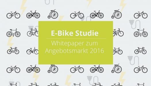 E-Bike Studie 2016: Preis bei 3.287 Euro durchschnittlich