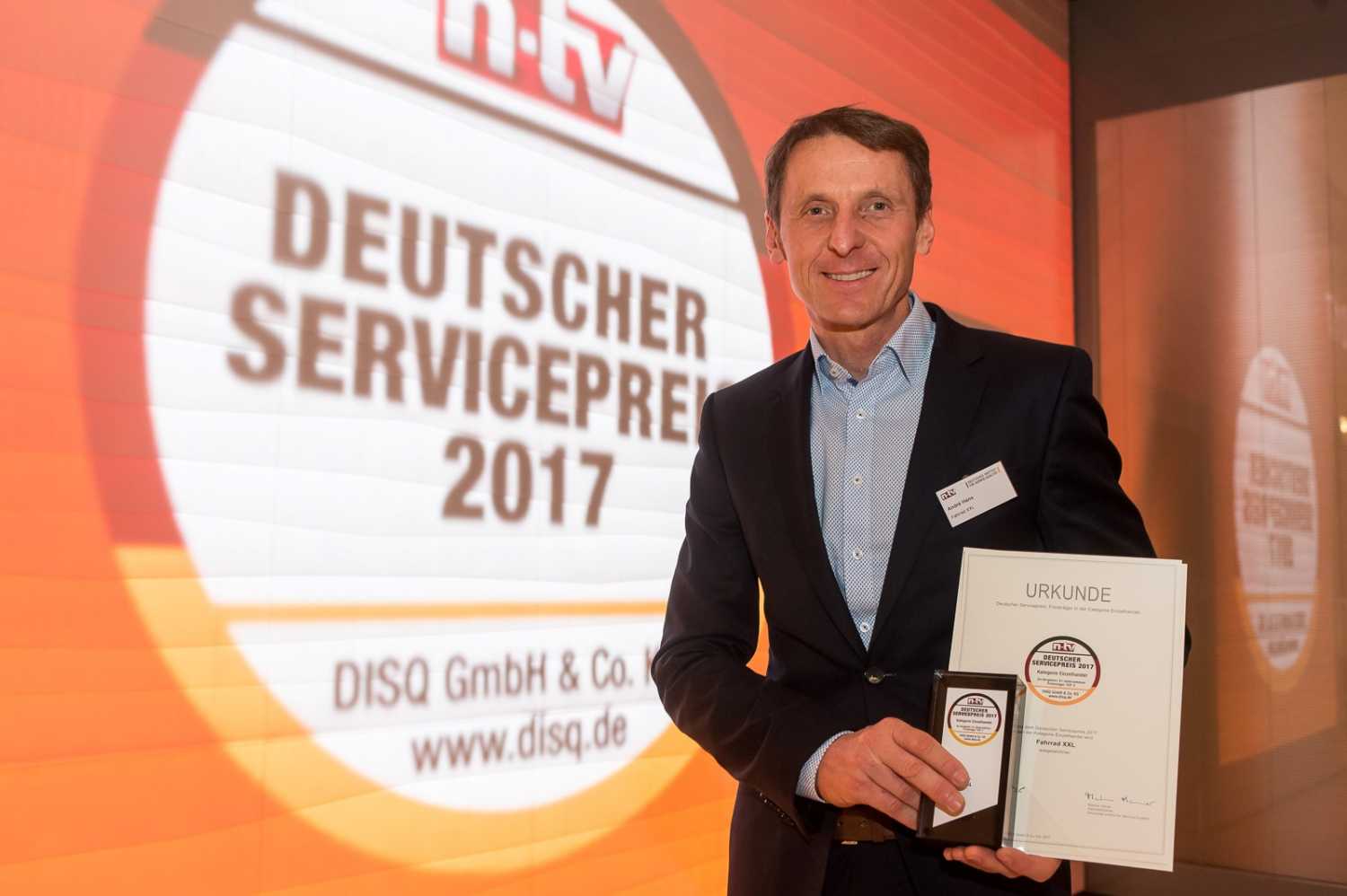 Deutschen Service-Preis 2017 Fahrrad XXL