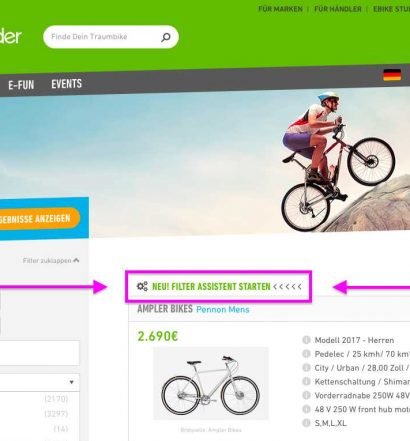 Greenfinder Filter-Assistent