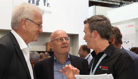 Ministerpräsident Kretschmann und Verkehrsminister Hermann besuchen Bosch eBike Systems auf der Eurobike