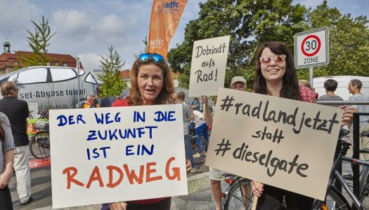 75 Millionen mehr für Radverkehr / ADFC: Guter Anfang!