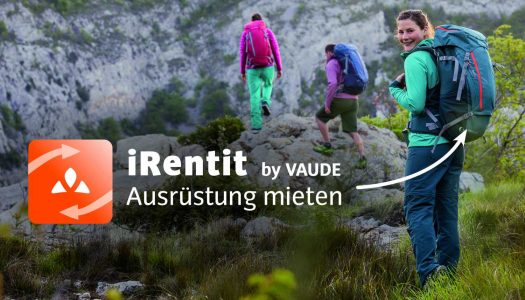 iRentit by VAUDE: neuer, innovativer Service schont die Umwelt und den Geldbeutel