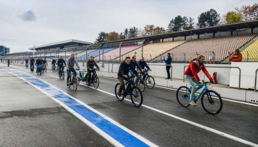 Gocycle präsentiert seine aktuellen E-Bikes auf dem e4 Testival am Hockenheimring
