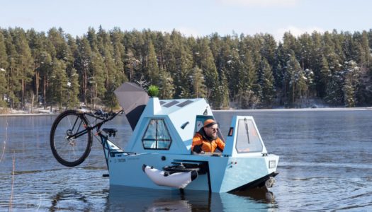 Z-Triton: E-Trike, Boot und Mini-Wohnwagen in einem