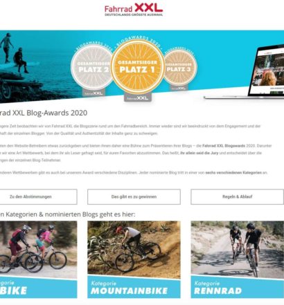 Fahrrad XXL Blogawards 2020