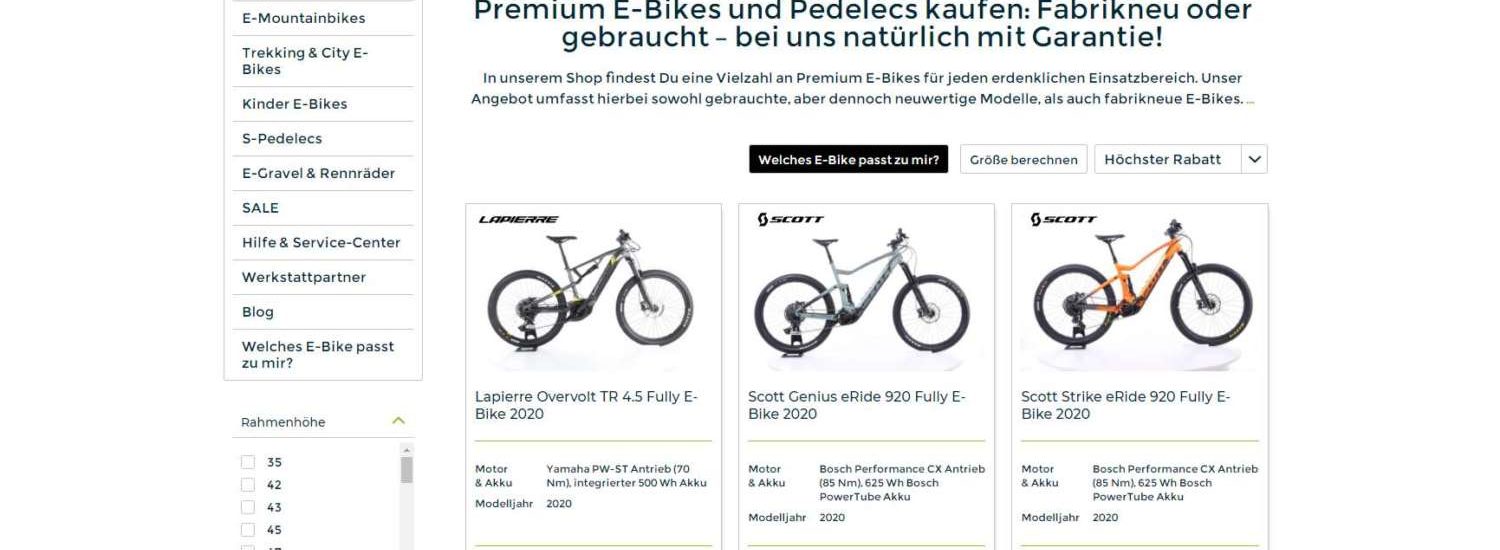 Top E-Bike-Deals zur Black und Cyber Week von Rebike Mobility