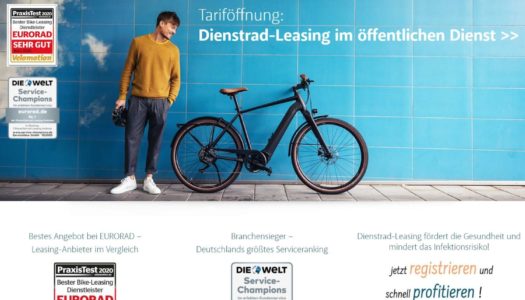 Eurorad Bike-Leasing mit höchster Kunden-Empfehlung