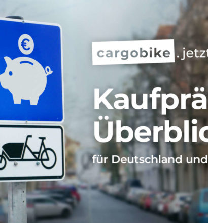 Cargobike-Kaufprämien 2021