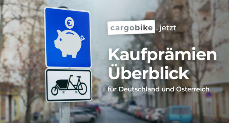 Cargobike-Kaufprämien 2021