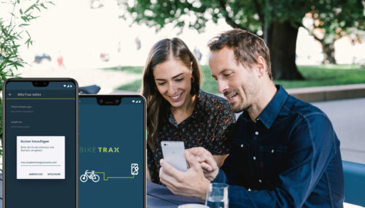 “BikeTrax teilen” ist eine neues Feature der E-Bike Echtzeitüberwachung von PowUnity