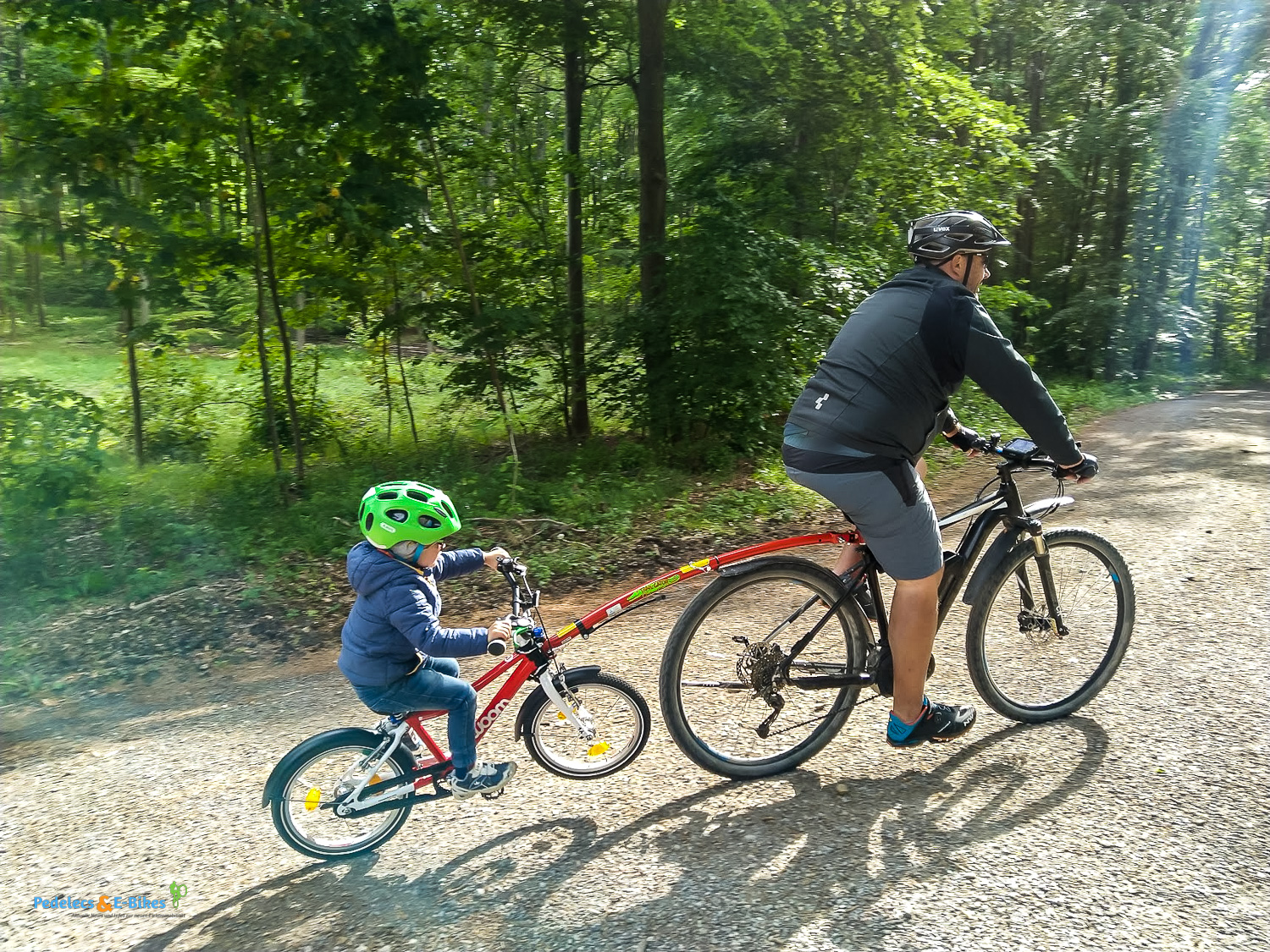 kommit® Fahrradleine Zugsystem für Fahrräder und E-Bikes Seilsystem perfekt  für Kinder, mit kommit kannst du dein Kind oder deinen Bike-Buddy bergauf  unterstützen