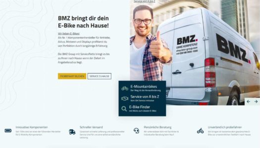 Go-Live des BMZ Online Shops für hochkarätige E-Bikes
