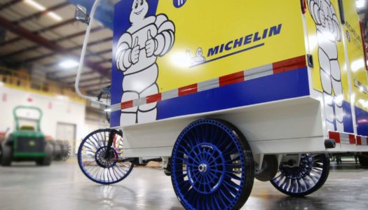 CES 2022: Michelin stellt luftlose Reifen für E-Lastenräder vor