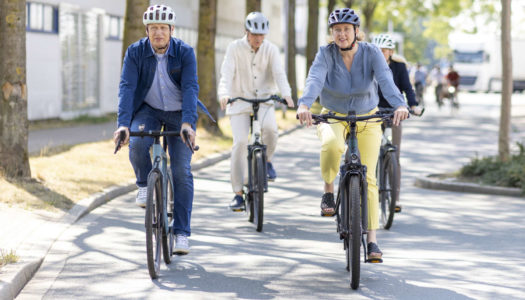 Die Familienministerin Lisa Paus besucht Rose Bikes