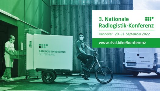 Die 3. Nationale Radlogistik-Konferenz findet am 20./21. September in Hannover statt