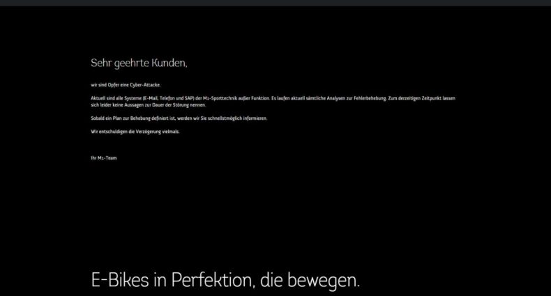M1 Sporttechnik Cyberattacke 2023