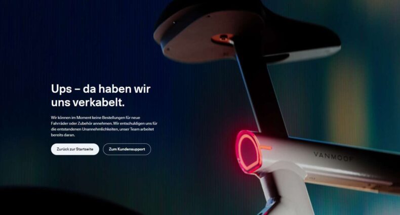 VanMoof setzt Verkauf aus 2023