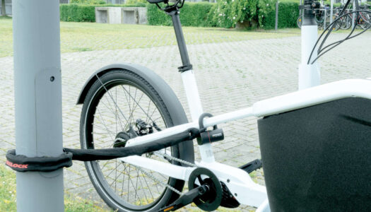 Trelock präsentiert ein Fahrradschloss für eCargobikes und Lastenräder