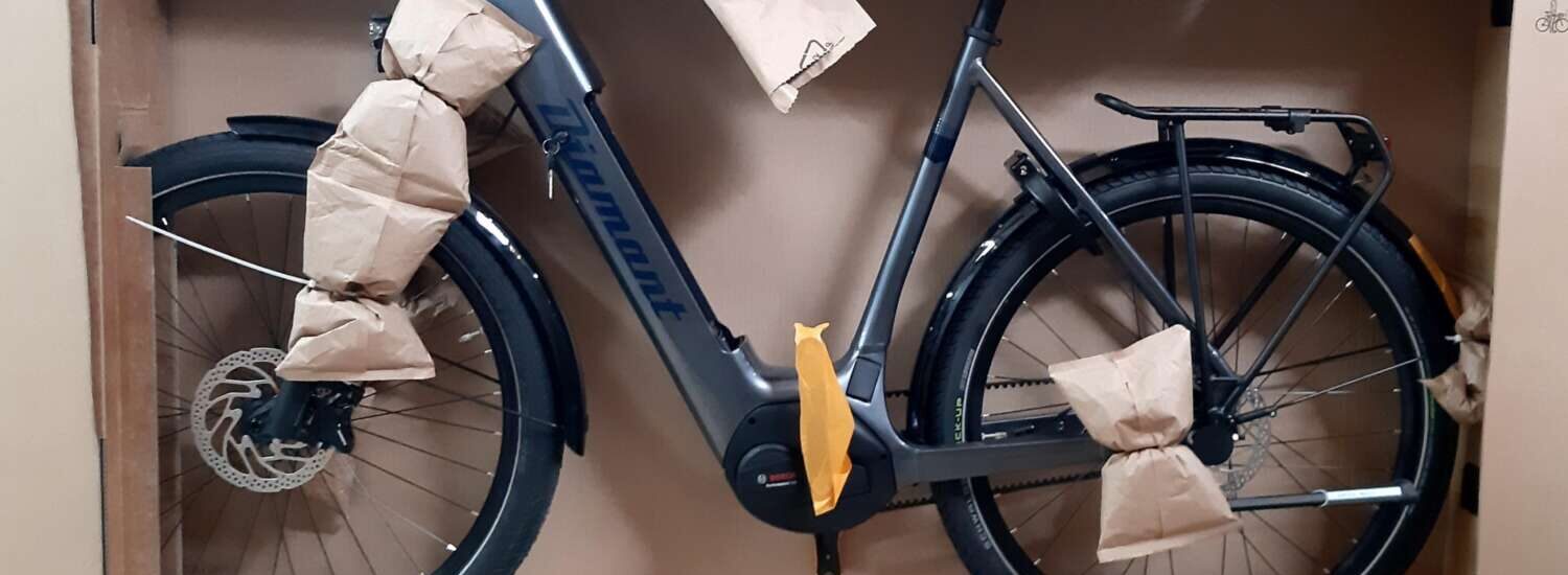Diamant Fahrradwerke Verpackung ohne Plastik 2023