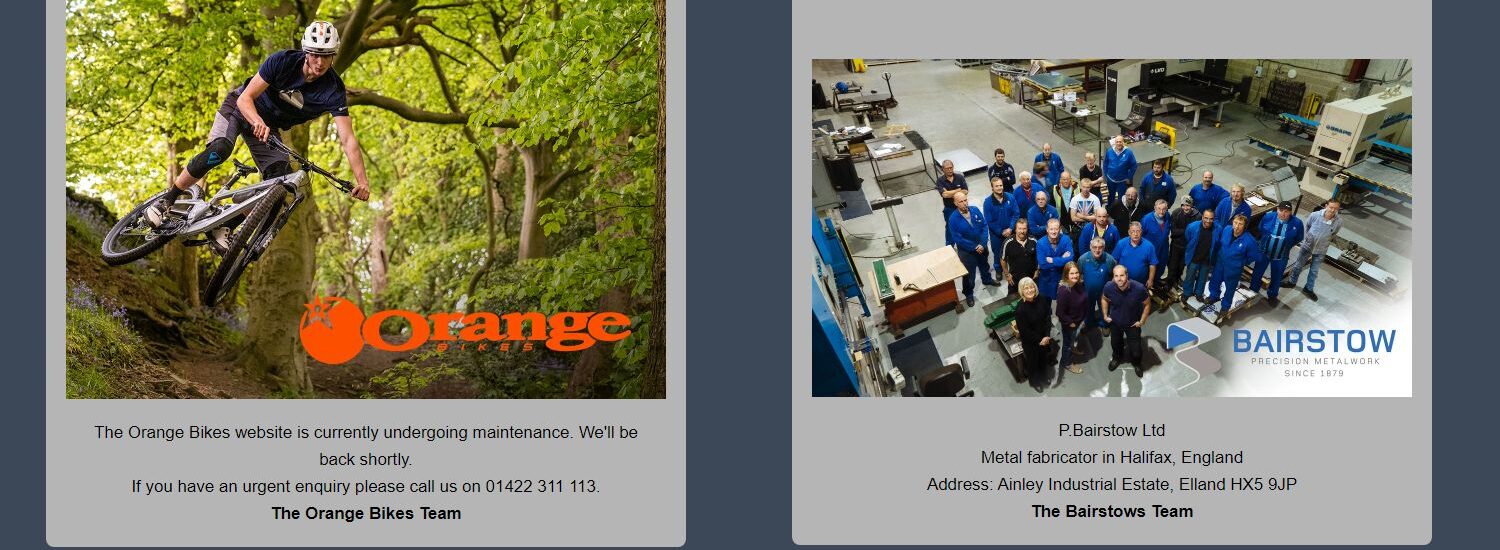 Orange Bikes / P.Bairstow BDO