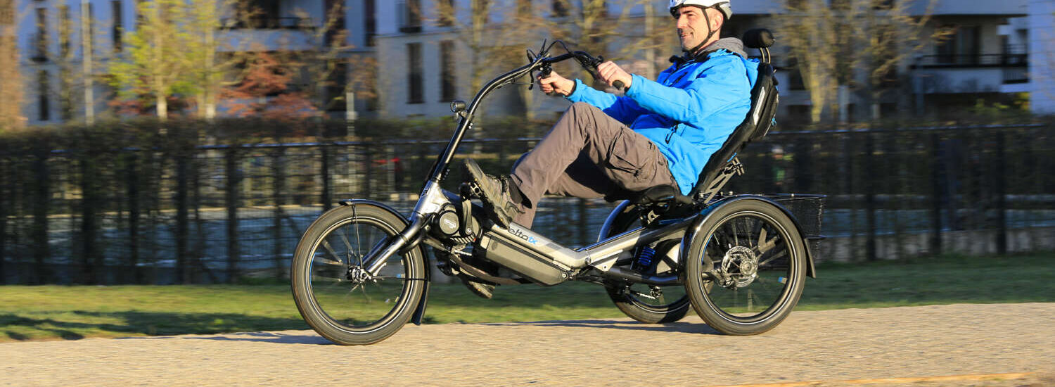 HP Velotechnik Delta tx Weltneuheit hochkant parken