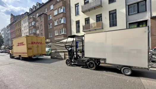 Neuer Lastenradanhänger ZEMMI soll urbane Logistik revolutionieren