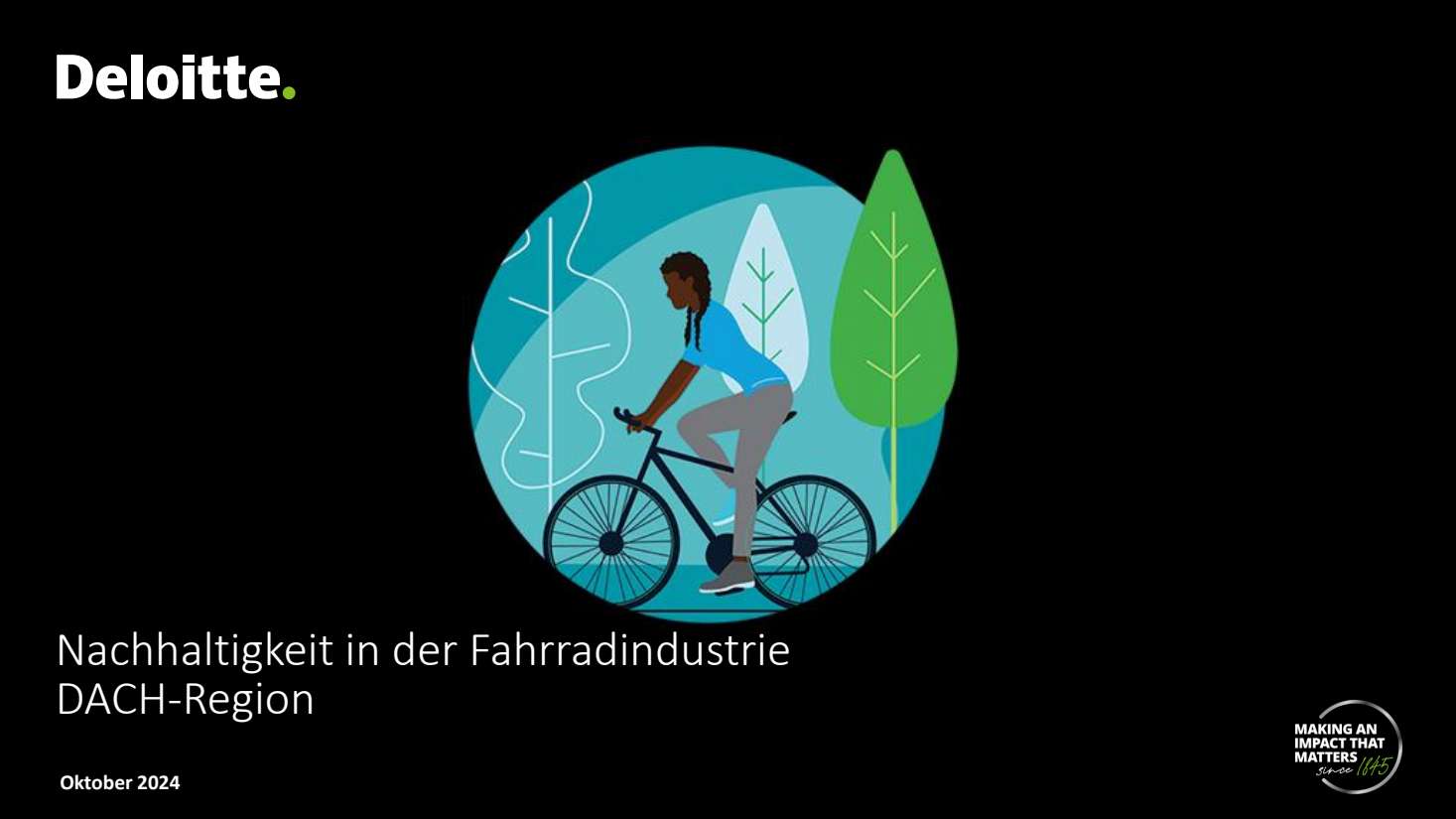 Deloitte Nachhaltigkeit Fahrradbranche Studie 2024