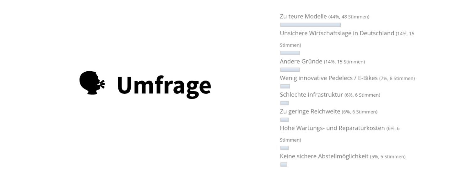 Umfrage E-Bike Kauf 2025