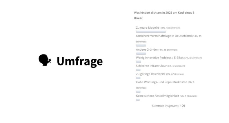 Umfrage E-Bike Kauf 2025
