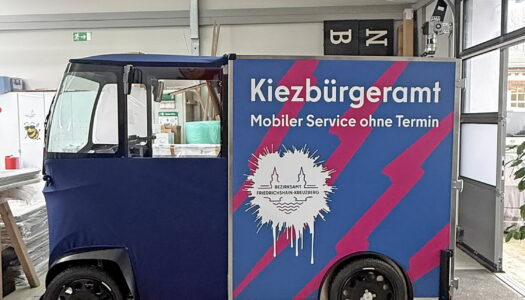 isicargo unterstützt das Kiezbürgeramt mit dem E-Lastenrad