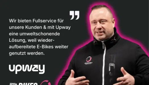 Upway und Little John Bikes starten Kooperation für E-Bike-Wiederaufbereitung