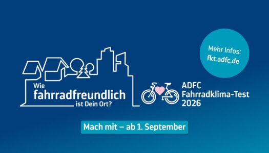 ADFC-Fahrradklima-Test 2026 startet am 1. September